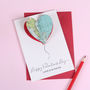 Personalised Map Heart Balloon Valentine's Card, thumbnail 11 of 11