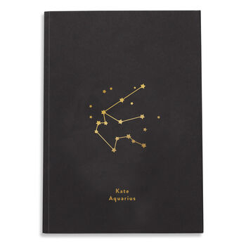 Zodiac Star Sign Personalised Notebook, 5 of 9