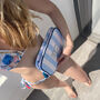 Personalised Stripe Tassel Makeup Cosmetic Bag, thumbnail 7 of 7