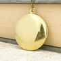 Wolf Locket Necklace Pewter & Brass Pendant, thumbnail 3 of 3