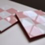 Cute Checkerboard Coaster Set Of Two, thumbnail 9 of 12