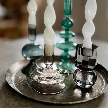 Smoke Grey Crystal Candle Stick, 3 of 3