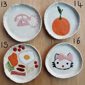 Mini Illustrated Ceramic Handmade Ring Dish, 9 of 10
