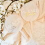 Personalised Glossy And Pearl Wedding Cake Topper, thumbnail 1 of 5
