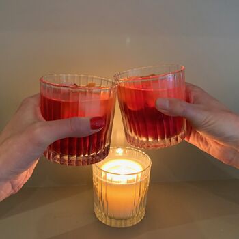 Natural Negroni Scented Candle And Glass Tumbler, 7 of 12