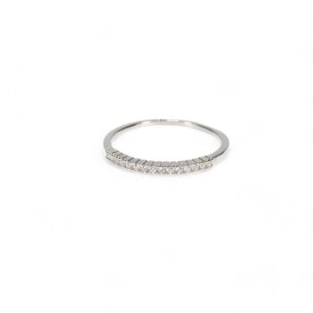 Half Eternity Stacking Rings, 925 Silver, 3 of 9