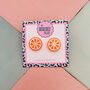 Orange Glitter Orange Slice Stud Earrings, thumbnail 1 of 5