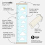 Adventure Awaits Canvas And Wood Height Chart, thumbnail 6 of 8