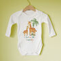 I Love My Daddy Giraffe Baby Vest, thumbnail 5 of 5