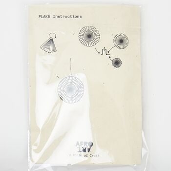 Hanging Paper Snowflake Lantern, 36cm | Fair Trade, 2 of 3