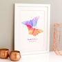 Butterfly Personalised Family Print Watercolour, thumbnail 2 of 8