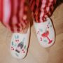 Embroidered Champagne Cocktail Cosy Slippers, thumbnail 1 of 6