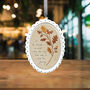 Scallop Oval Porcelain Frame Its The Friends We Meet Cherished Friends Decoration, thumbnail 3 of 3