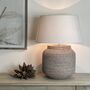 Ashcliffe Rattan Table Lamp Natural White Wash, thumbnail 4 of 5