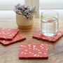Set Of Four Recycled Plastic Square Coasters, thumbnail 6 of 8
