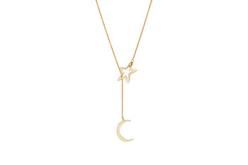 Personalised Moon And Star Lariat Necklace, 12 of 12
