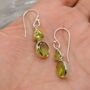 Peridot Sterling Silver August Birthstone Earrings, thumbnail 8 of 11