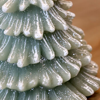 Snow Dusted Christmas Tree Candle, 3 of 4