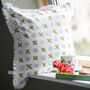 Xoxo Patterned Recycled Cotton Cushion Cover, thumbnail 5 of 5
