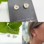 Silver Poppy Earrings, thumbnail 2 of 3