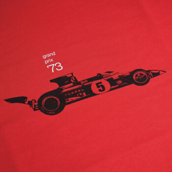 Racing 73 Red Motorsport T Shirt, 3 of 6