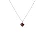 Sterling Silver Pendant Birthstone Necklace January Garnet, thumbnail 3 of 6