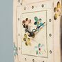 Clock Wall Tile With Bright Flowers, thumbnail 3 of 5