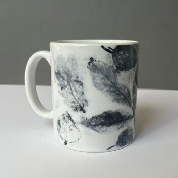 Autumn Leaves Handmade Print Personalised Mug, 8 of 12