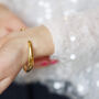 Wavy Gold Cuff Bangle, thumbnail 4 of 8