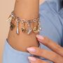 Croissant Charm Necklace, Sterling Silver Or 18ct Gold Plated, thumbnail 6 of 12