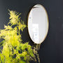 Gold Round Edged Mirror With Lip, thumbnail 1 of 3
