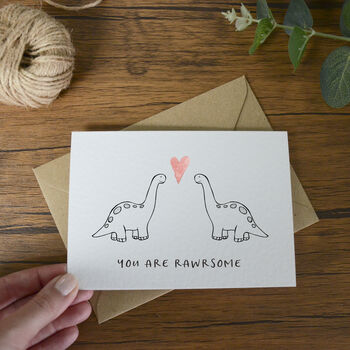 You Are 'Rawrsome' Dinosaur Card, 2 of 4