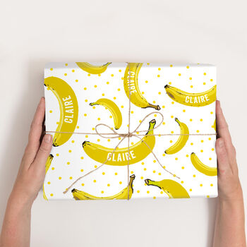 Personalised Banana Wrapping Paper, 3 of 3