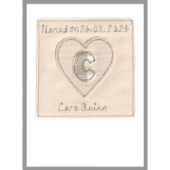 Personalised Heart New Baby Or Christening Card For Girl, 10 of 12