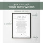 Black And White Personalised Typography Print, thumbnail 4 of 11