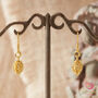 Filigree Gold And Silver Lantern Dangly Drop Minimalist Earrings, thumbnail 6 of 8