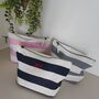Nautical Striped Cotton Make Up Cosmetic Bag, thumbnail 2 of 10