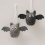Spooky Felt Bat Hanging Decorations : Set Of Two, thumbnail 1 of 4