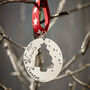 Personalised Cut Out Metal Xmas Decoration, thumbnail 1 of 4