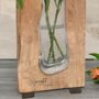 Personalised Tanoak 'Celebration' Wooden Vase, thumbnail 1 of 5