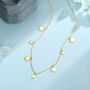 Sterling Silver Dainty Disk Choker Necklace, thumbnail 6 of 12