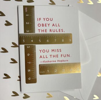 Gold Ruler Inspiration Card, 2 of 3