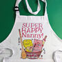 Personalised Super Happy Nanny Apron, thumbnail 8 of 11