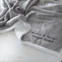 Personalised Maternity Mummy And Me Grey Blanket, thumbnail 3 of 6