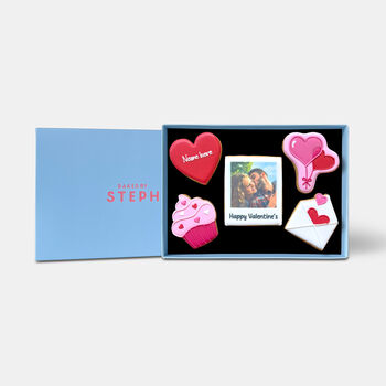 Personalised Valentine's Day Photo Iced Cookies Letterbox, 5 of 11