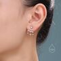 Sterling Silver Dangling Starburst Star Ear Jacket, thumbnail 6 of 12