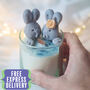 Anniversary Bunnies Scented Candle Gift, thumbnail 1 of 9