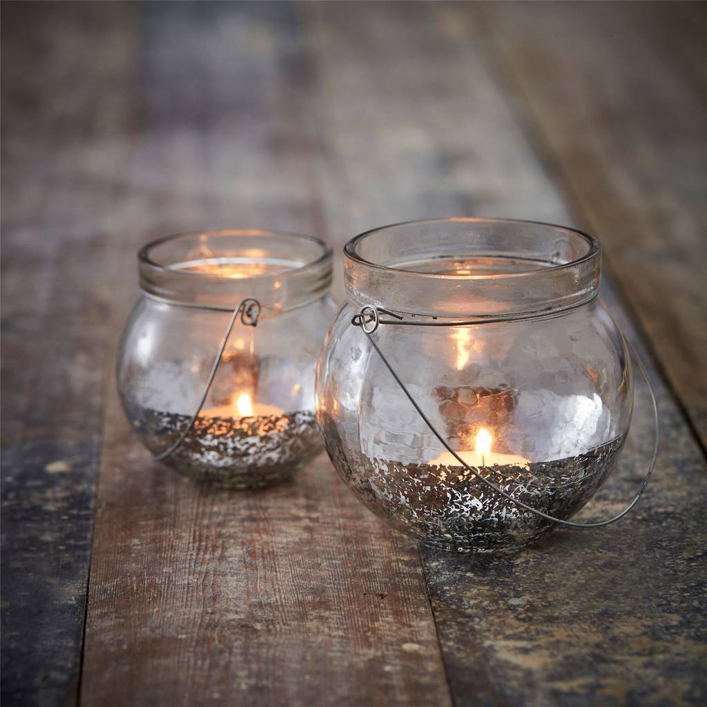 Silver Dipped Tea Light Holder By The Contemporary Home