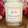 Personalised Bridesmaid Gift, Scented Candle, thumbnail 3 of 9