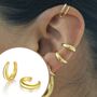 Gold Plated Ear Cuff, thumbnail 1 of 11